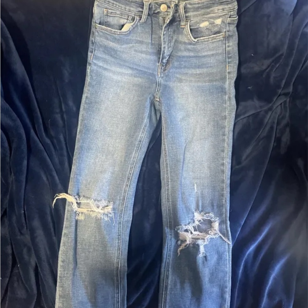 Flying Monkey Blue Skinny Jeans Distressed